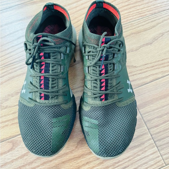 Under Armour Mens Size 7 Green HOVR Project Rock 2 Training Shoes Athletic main image 6